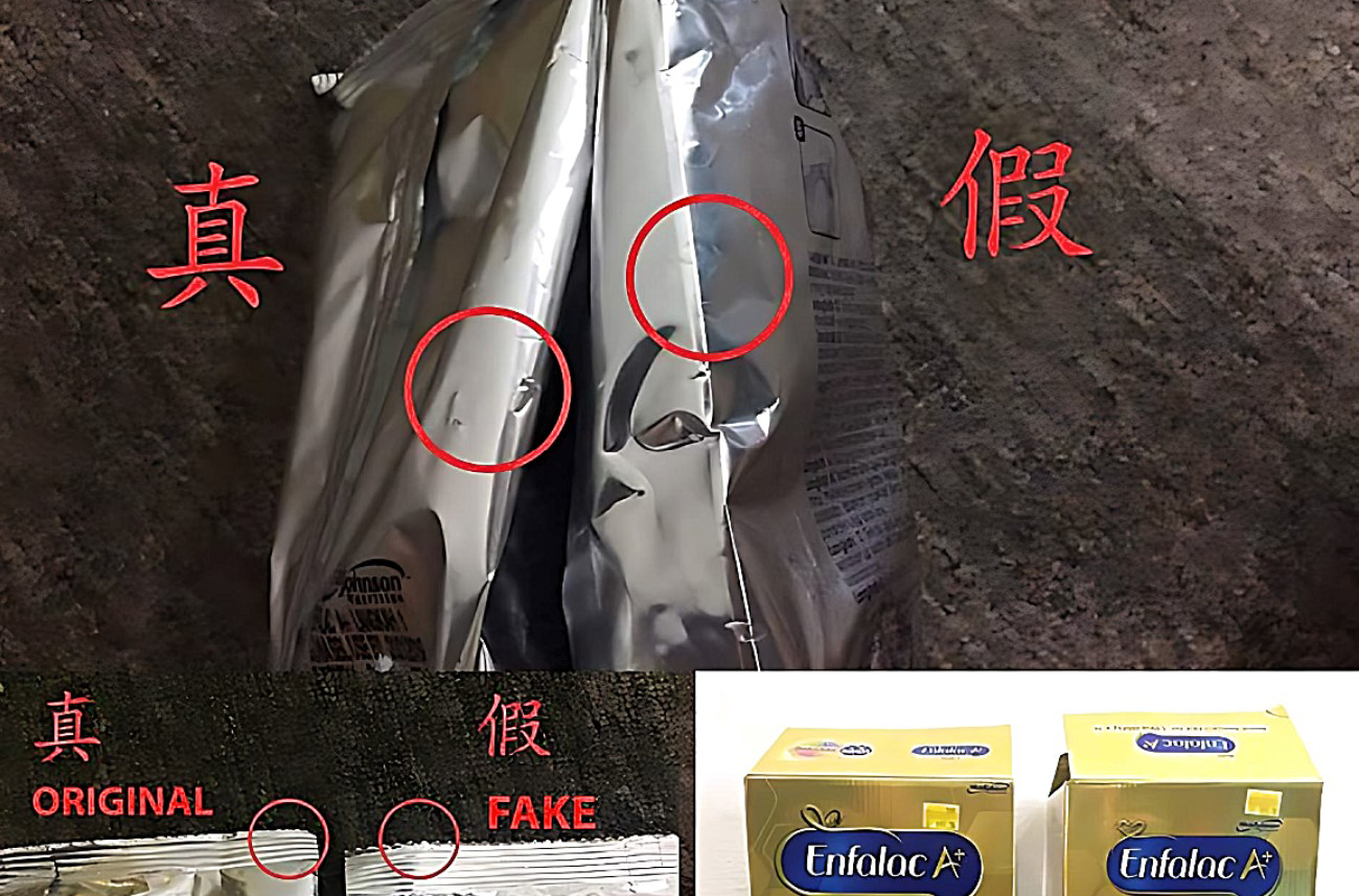 Fake Enfalac milk powder